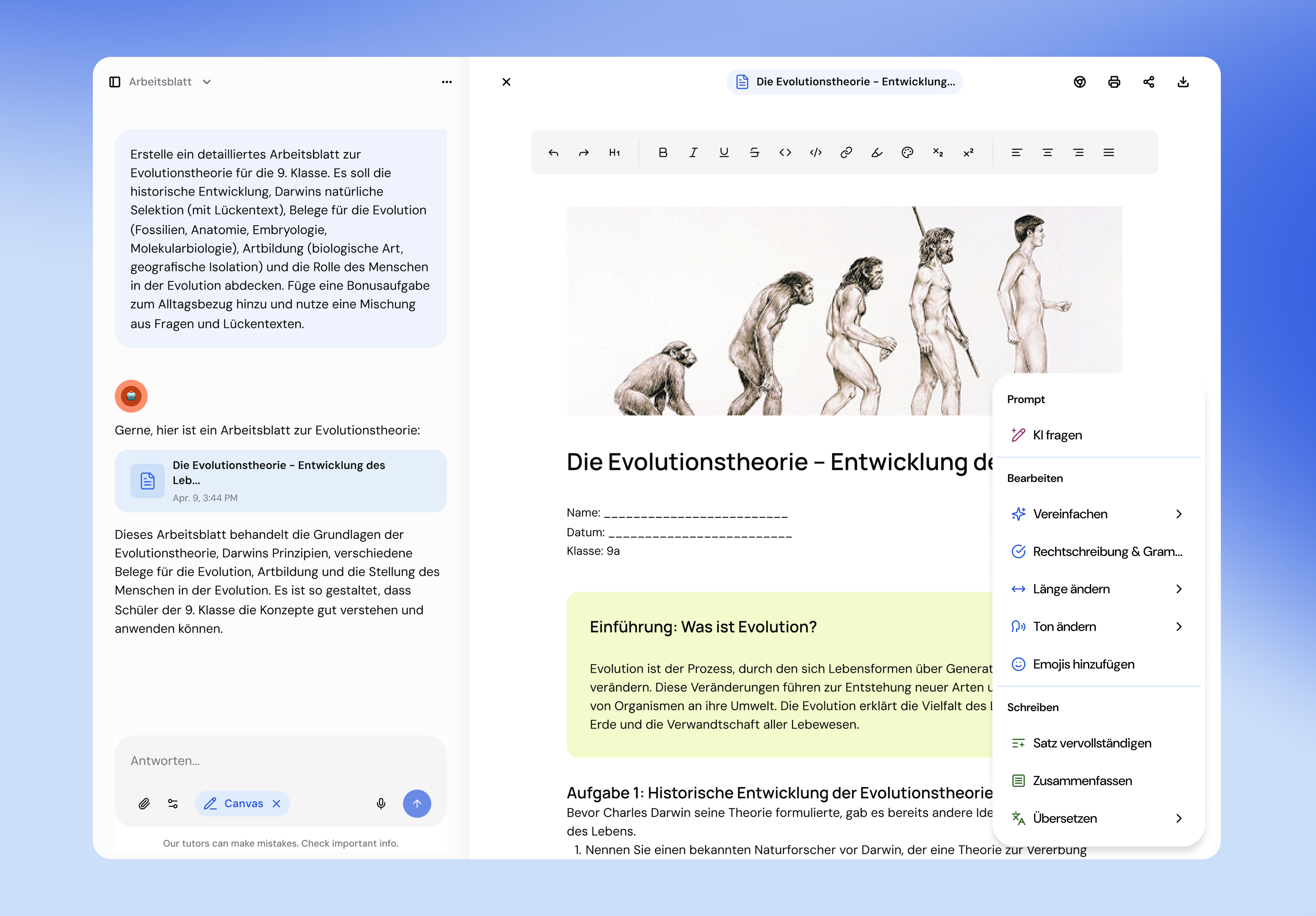 Admin dashboard showing automated lesson planning tools, worksheet generation, parent communication templates, and time-saving features for teachers